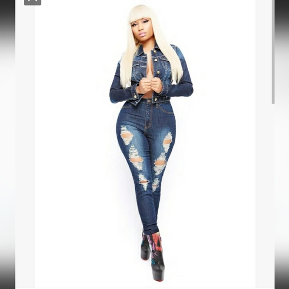 Nicki Minaj Distressed Jeans Sz 11/12 - Picture 16 of 16